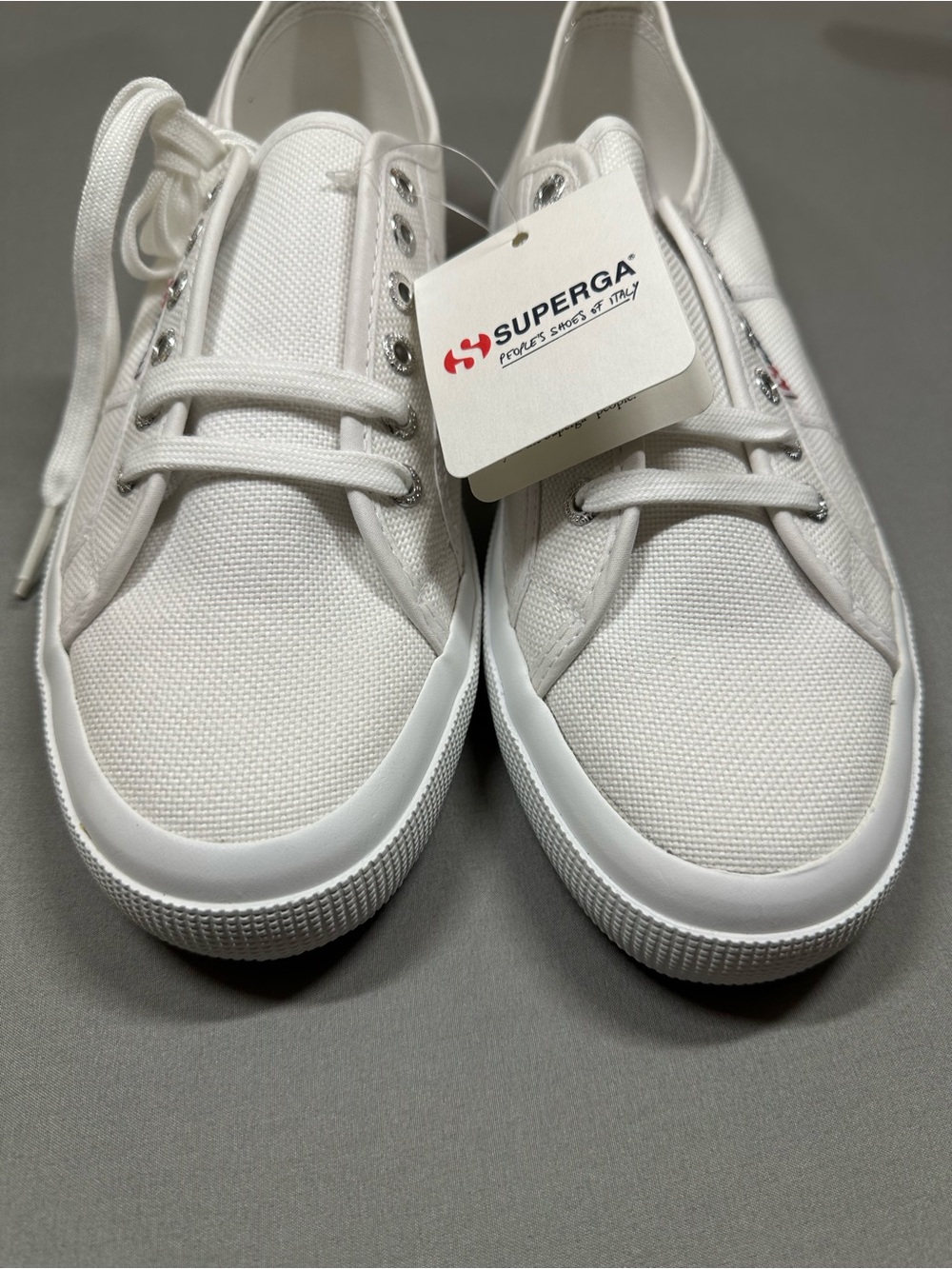 NWT Superga 2750 Cotu Classic Sneakers, White - USA Mens 11.5 - Picture 5 of 14